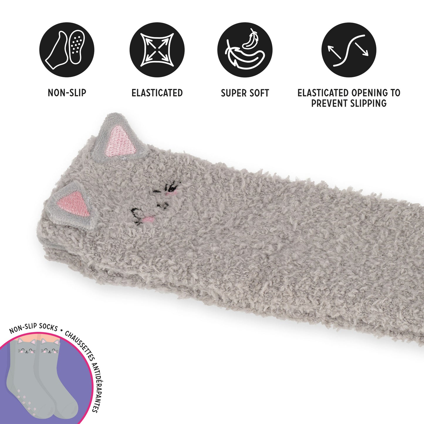 Chaussettes Antidérapantes Chat ENFANT