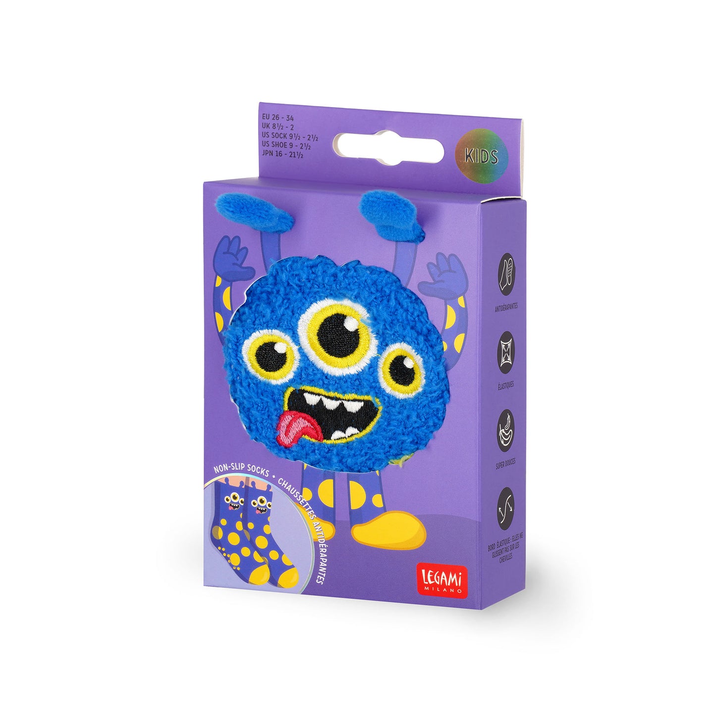 Chaussettes Antidérapantes Monstre ENFANT