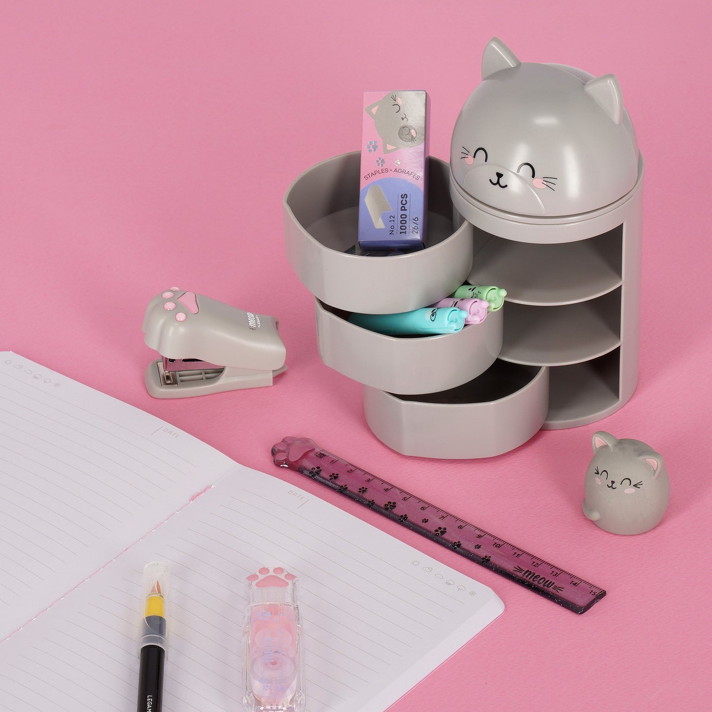 Organiseur de bureau Chat