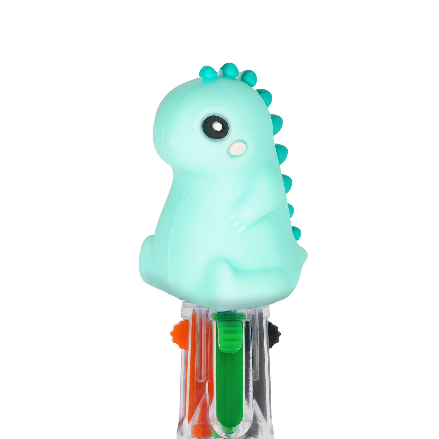 Mini Stylo à Bille 4 Couleurs Dino