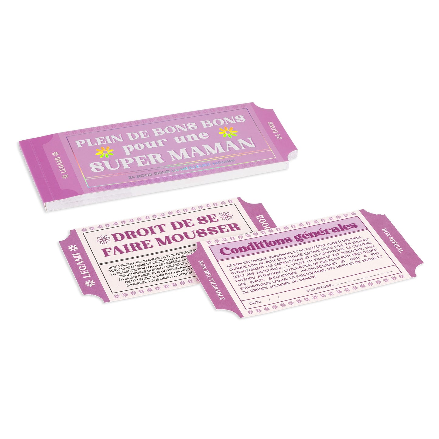 Carnet de 24 Bons pour Maman