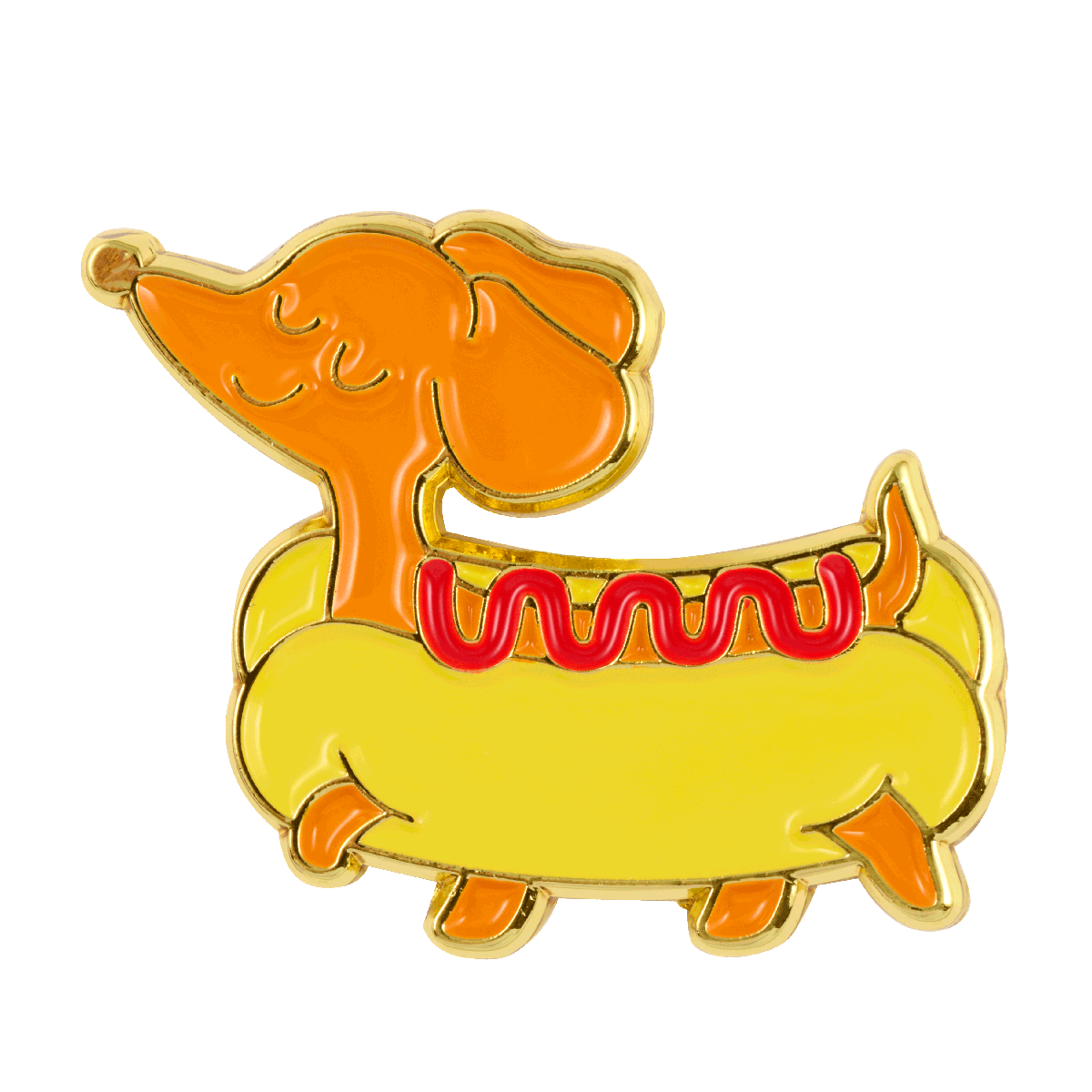 Pin's Teckel Hotdog