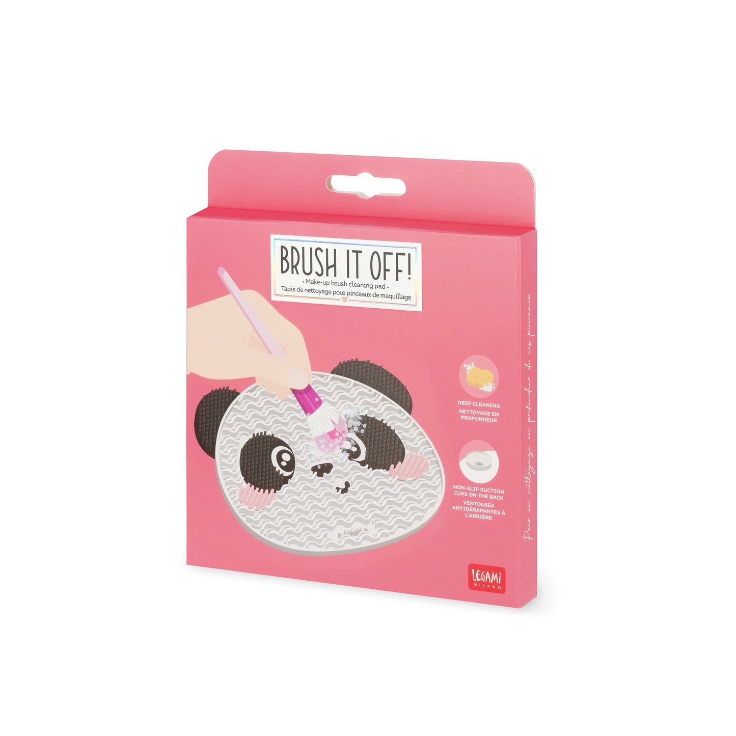 Tapis de Nettoyage pour Pinceaux de Maquillage Panda - Brush it Off!