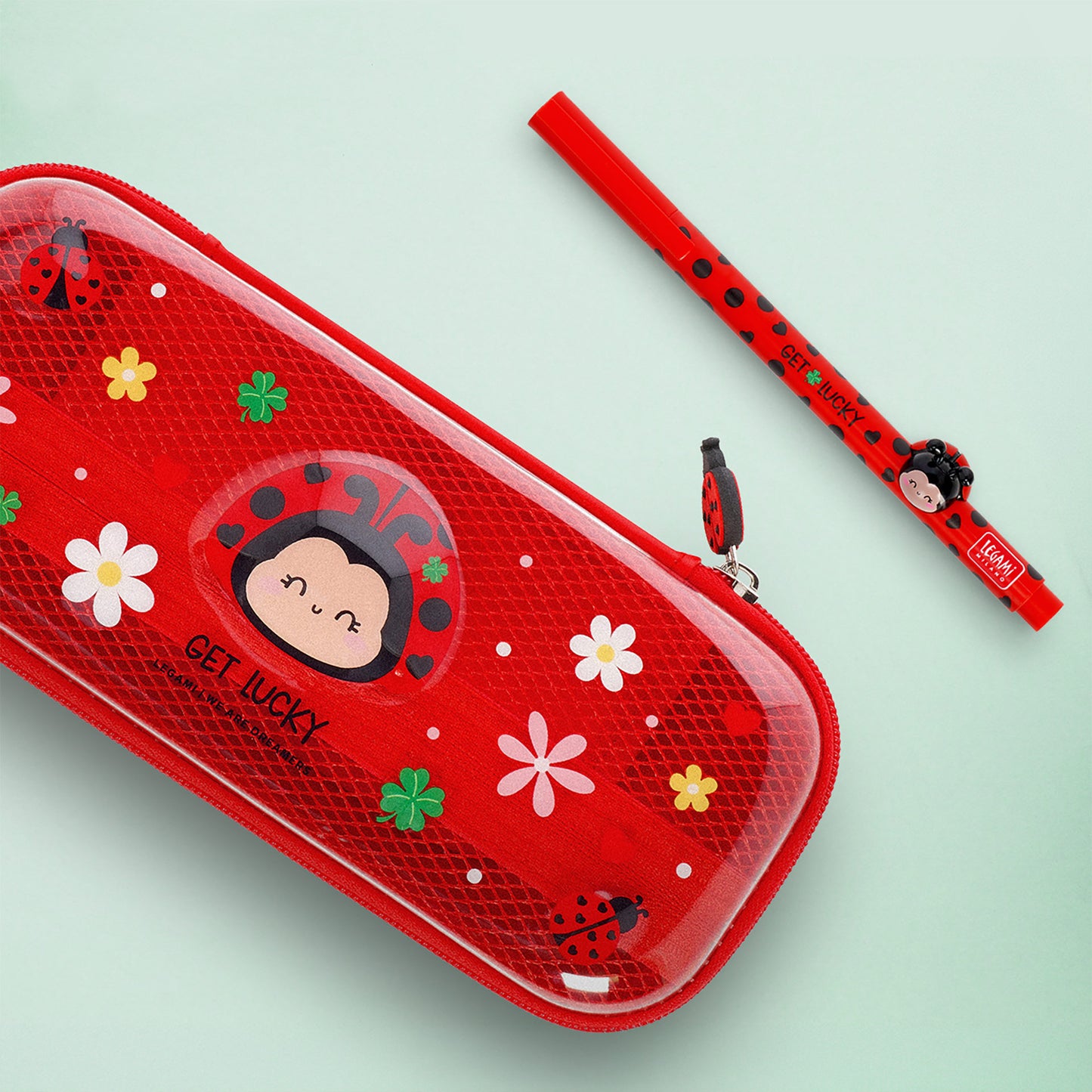 Trousse Transparente Rigide Ladybug