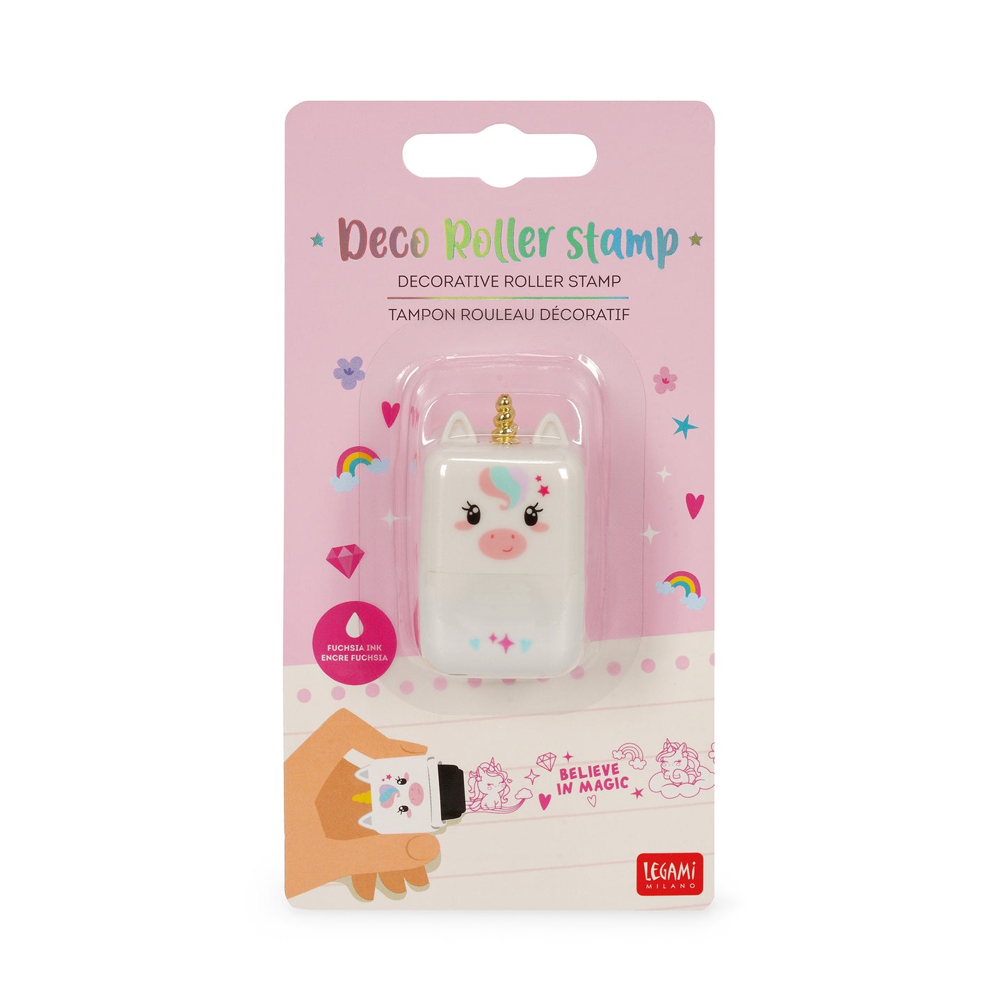Tampon Rouleau Décoratif Licorne