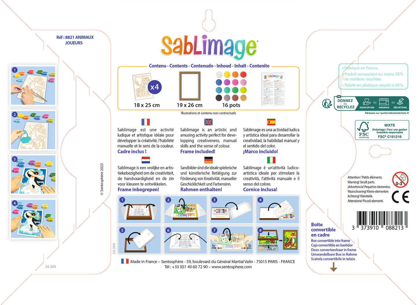 Sablimage Concept'Box Animaux Joueurs