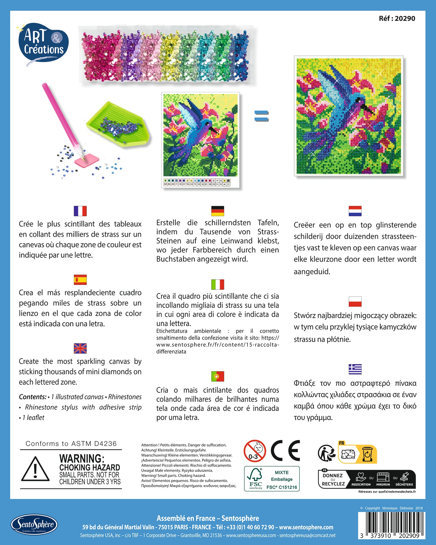 Canevas à Diamanter - Colibri