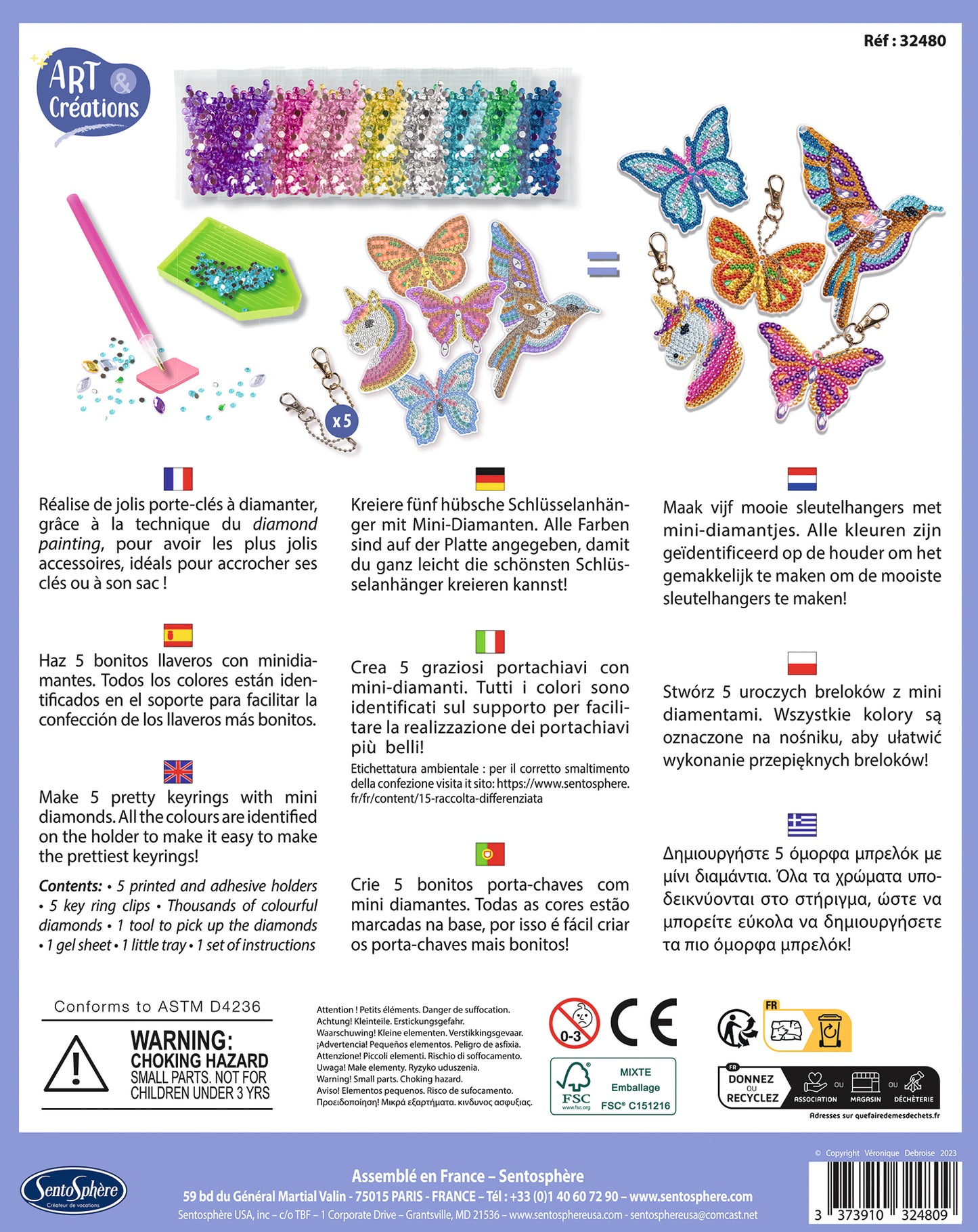 Porte clés à Diamanter