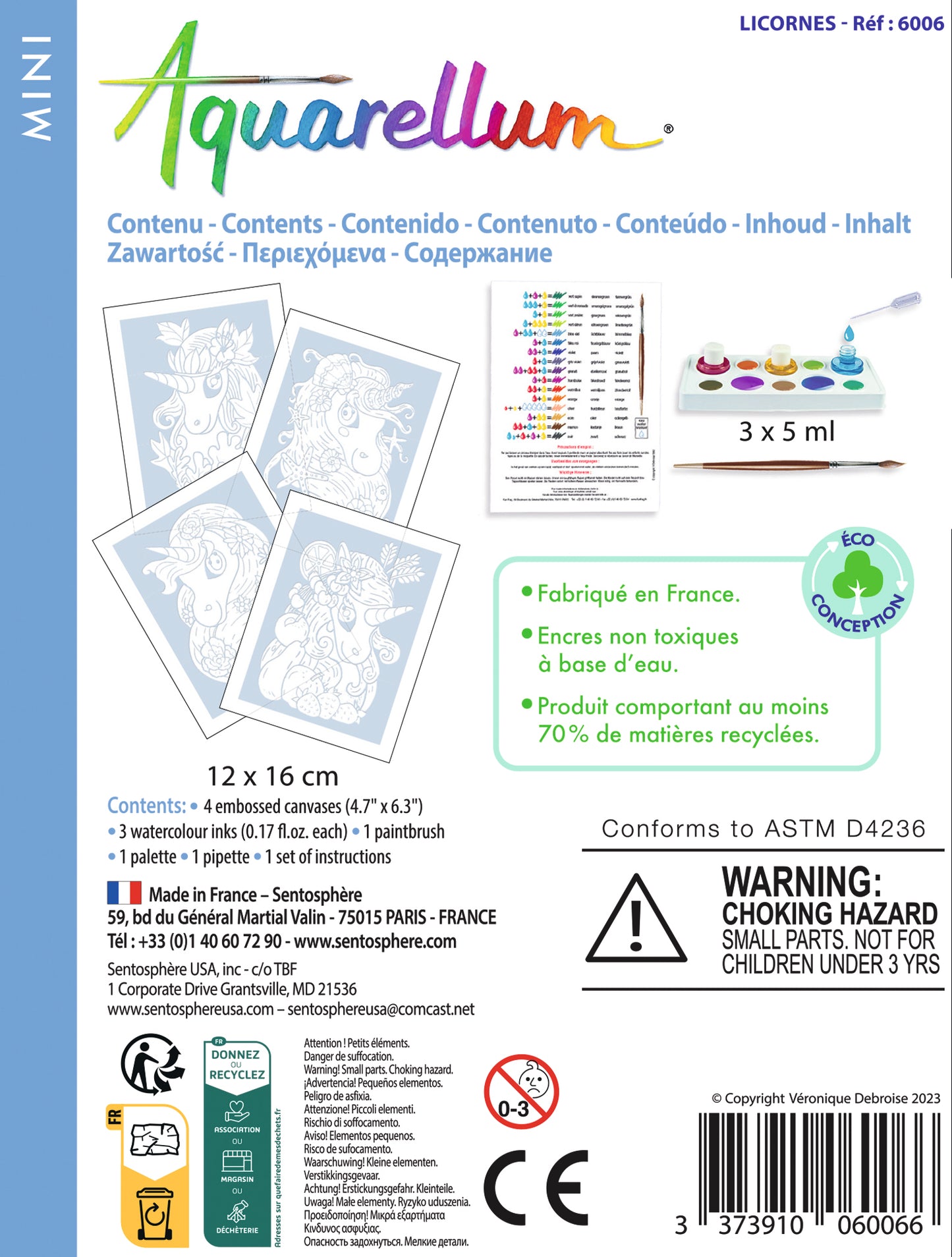Aquarellum Mini Licornes