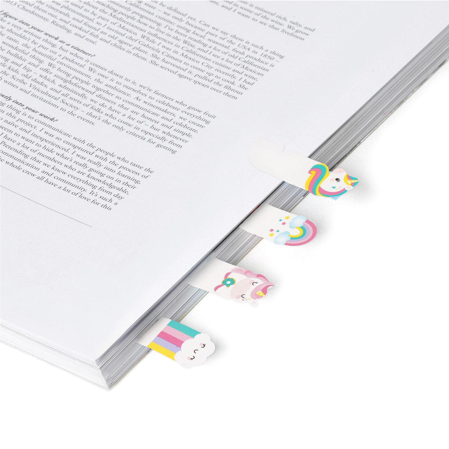 Marque pages adhésifs