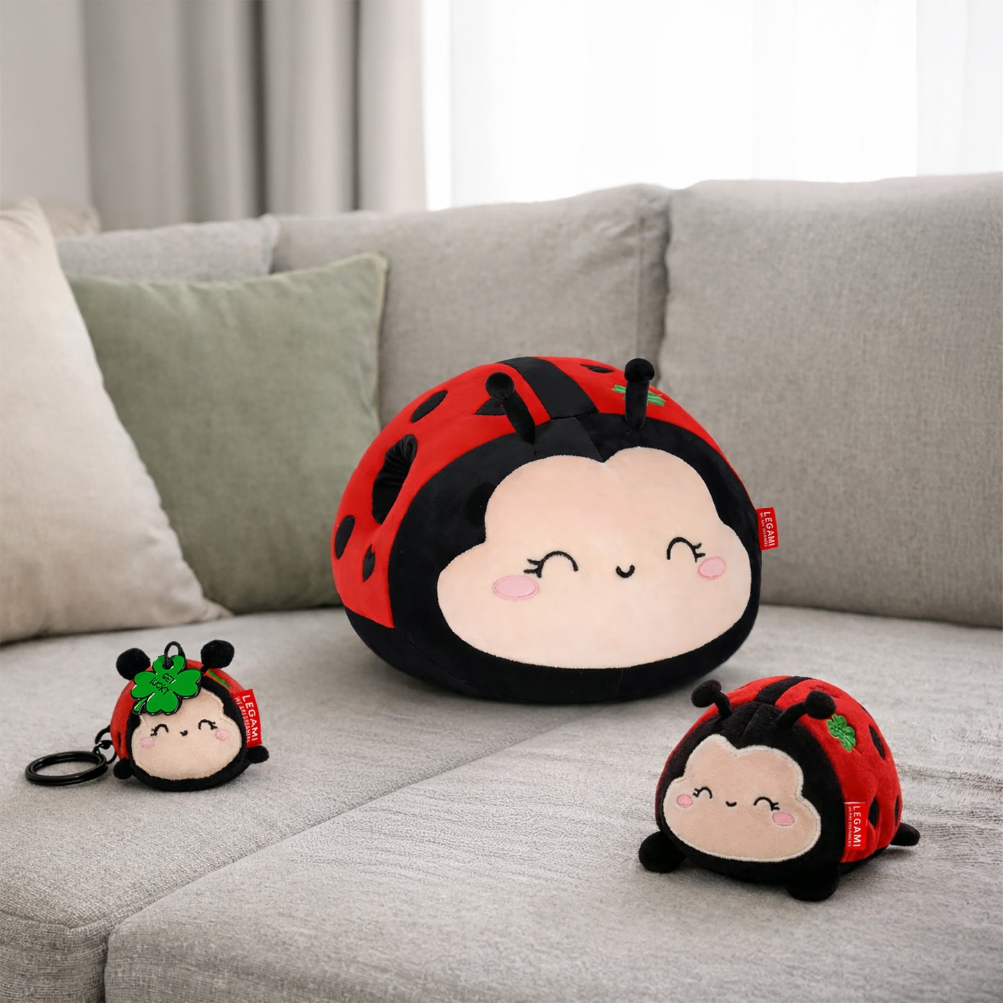 Porte-clés en Peluche Ladybug