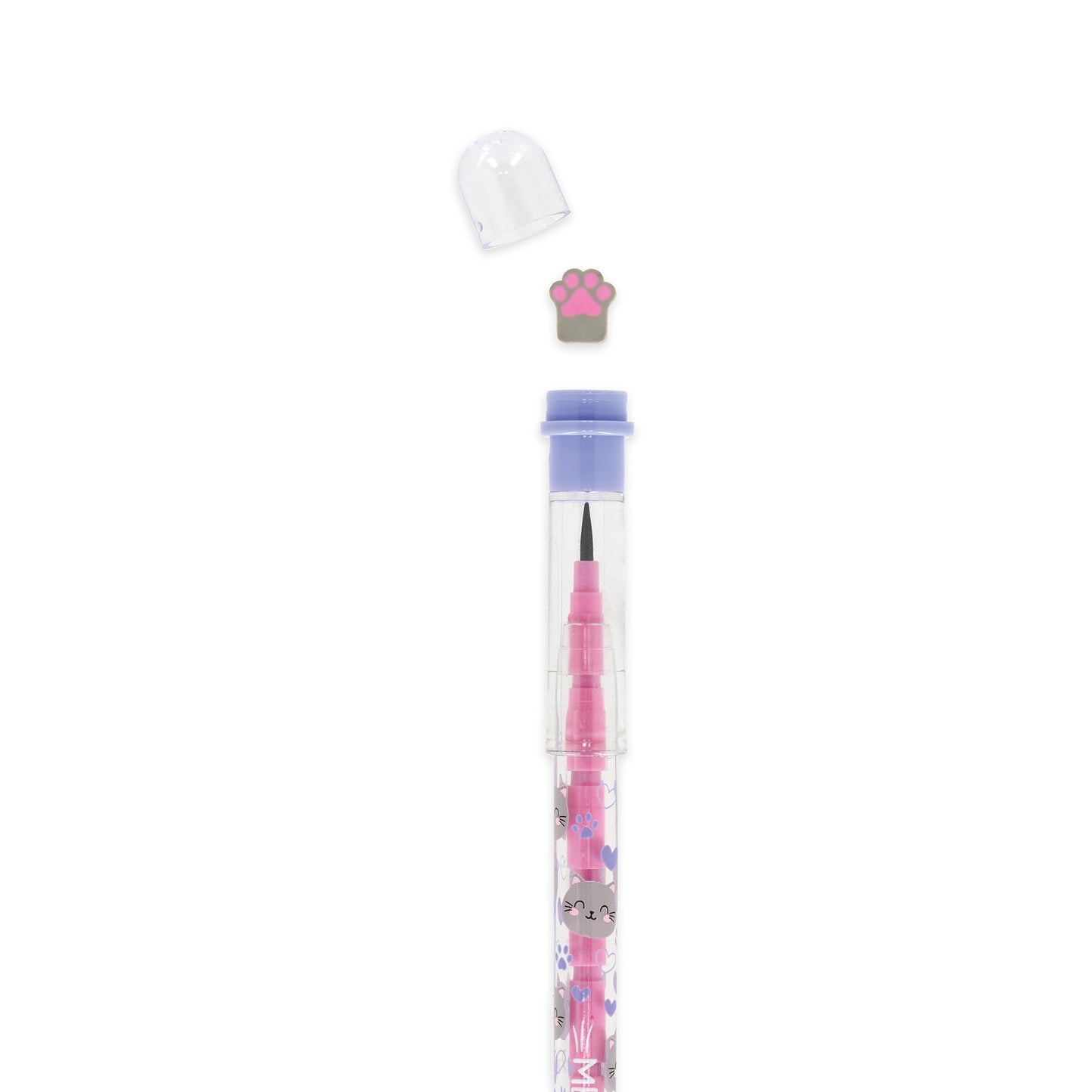 Crayon Empilable avec Gomme - Kitty