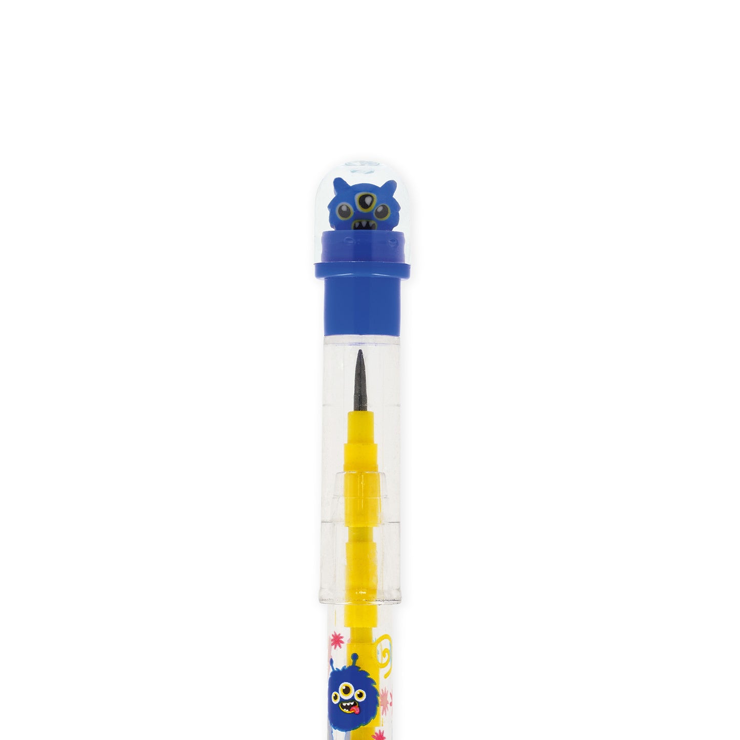 Crayon Empilable avec Gomme - Monstre