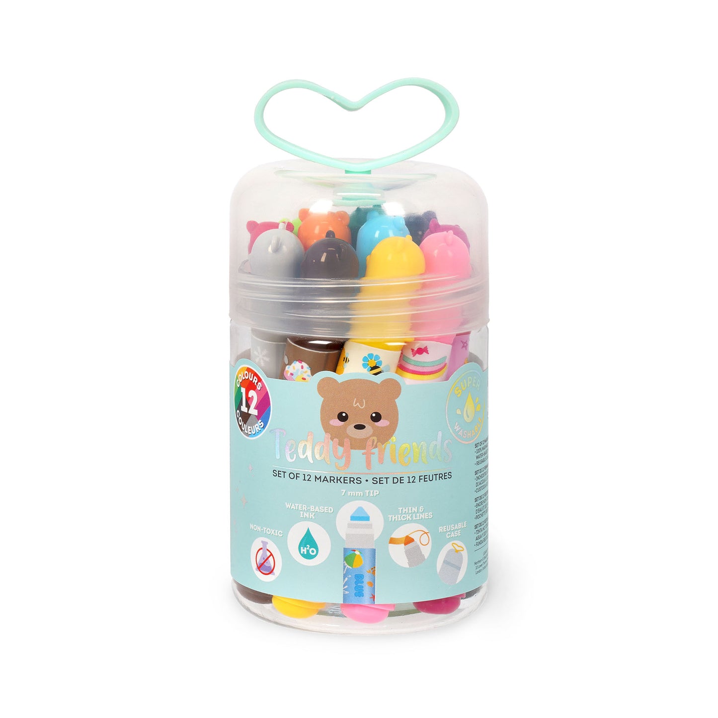 Set de 12 Feutres - Teddy Friends