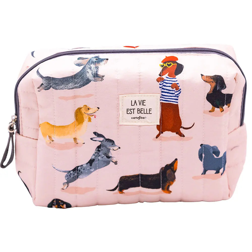 Grande trousse matelassée Teckels club