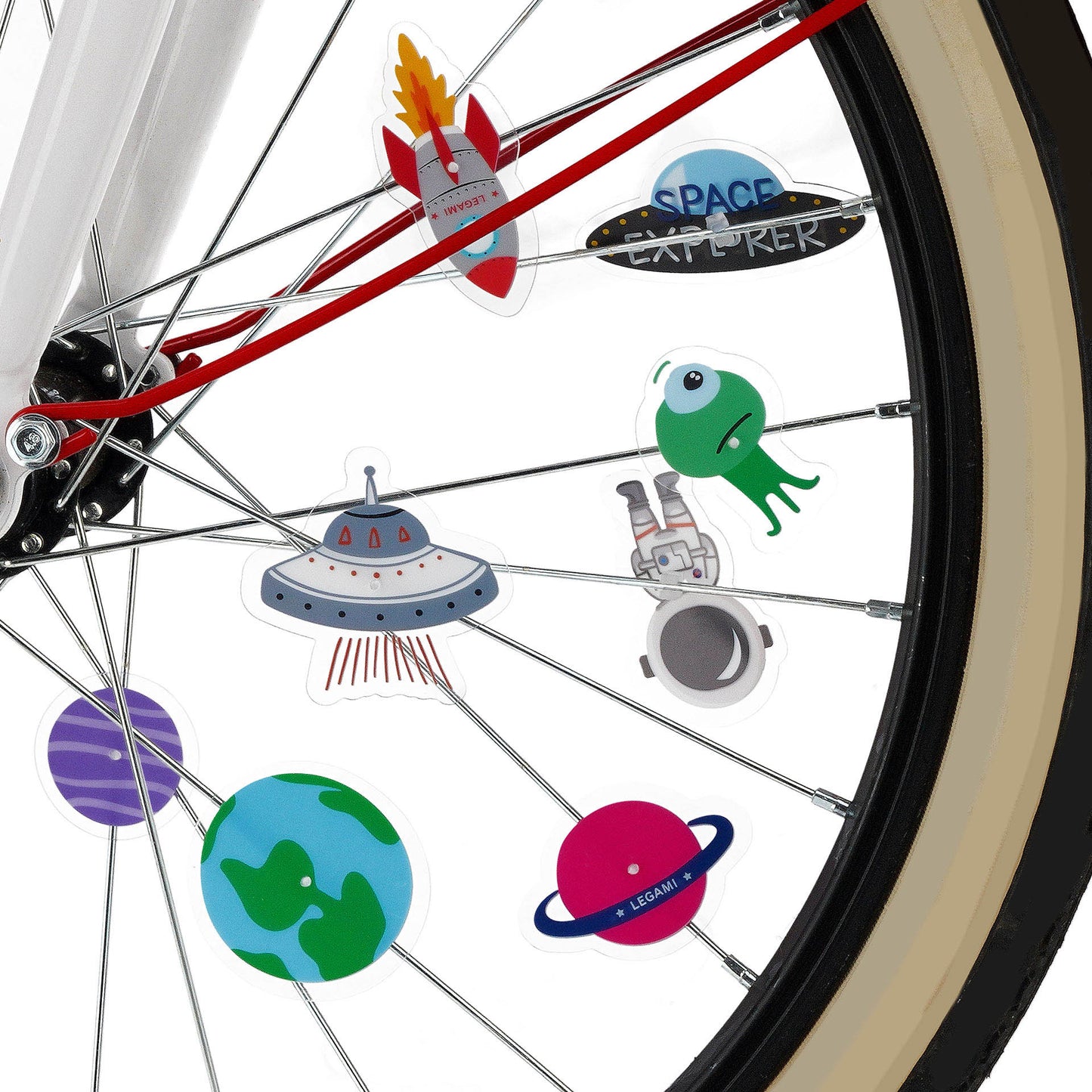 Set de 30 décorations pour rayons de vélo - ESPACE