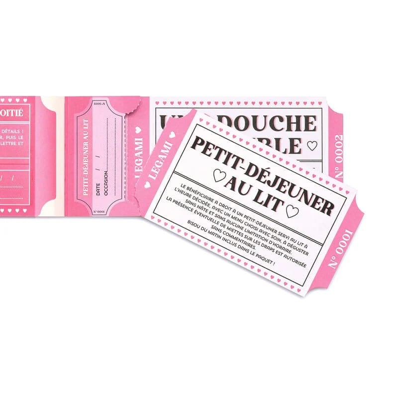 Carnet de 24 Bons Romantiques