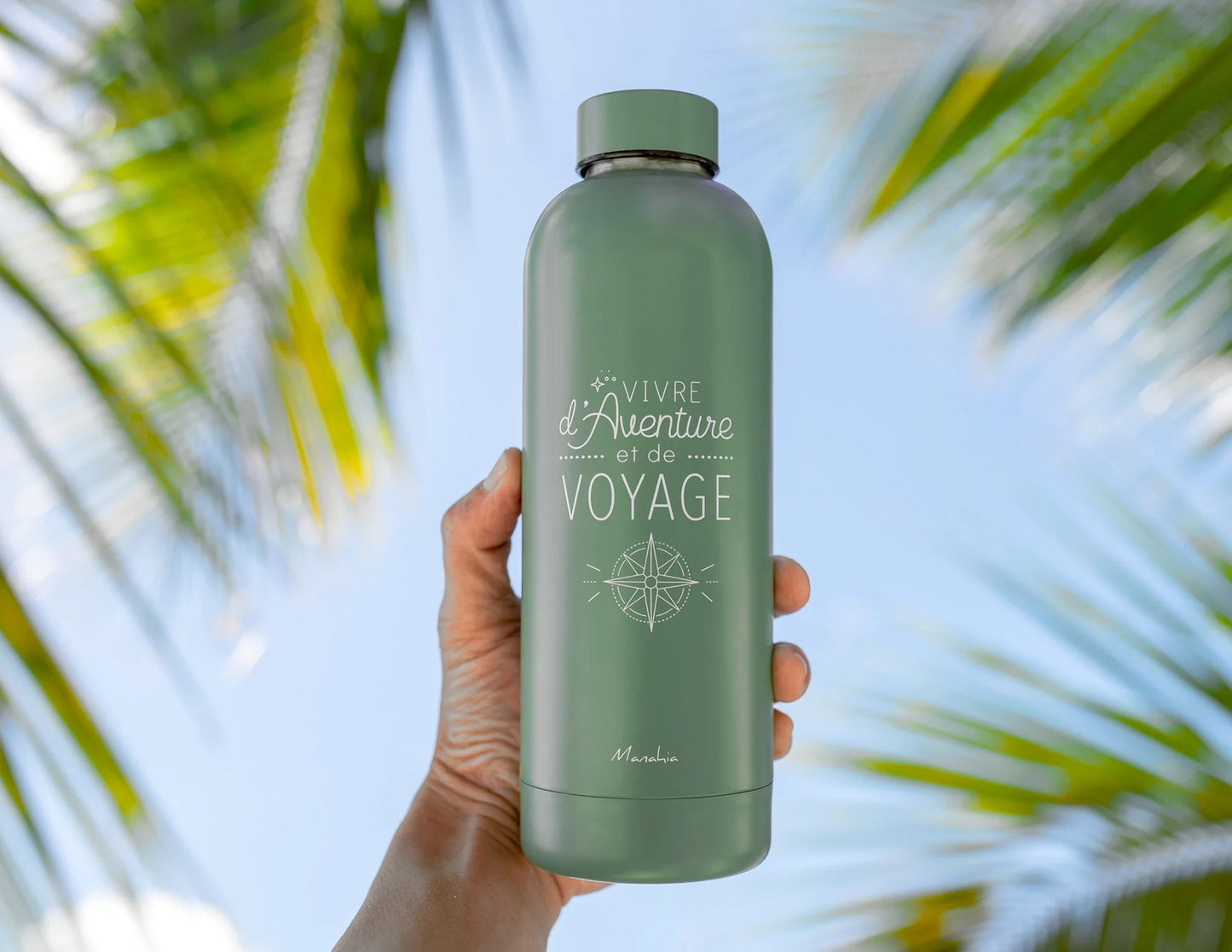 Bouteille isotherme - Vivre d'Aventure et de Voyage