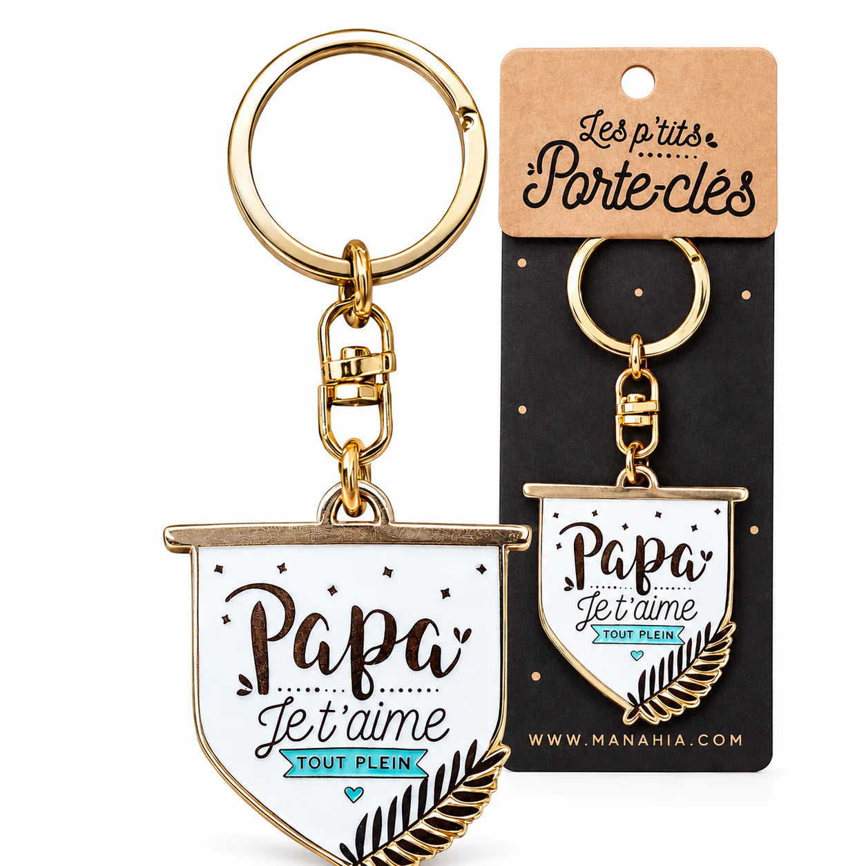 Porte clés "Papa je t'aime tout plein"