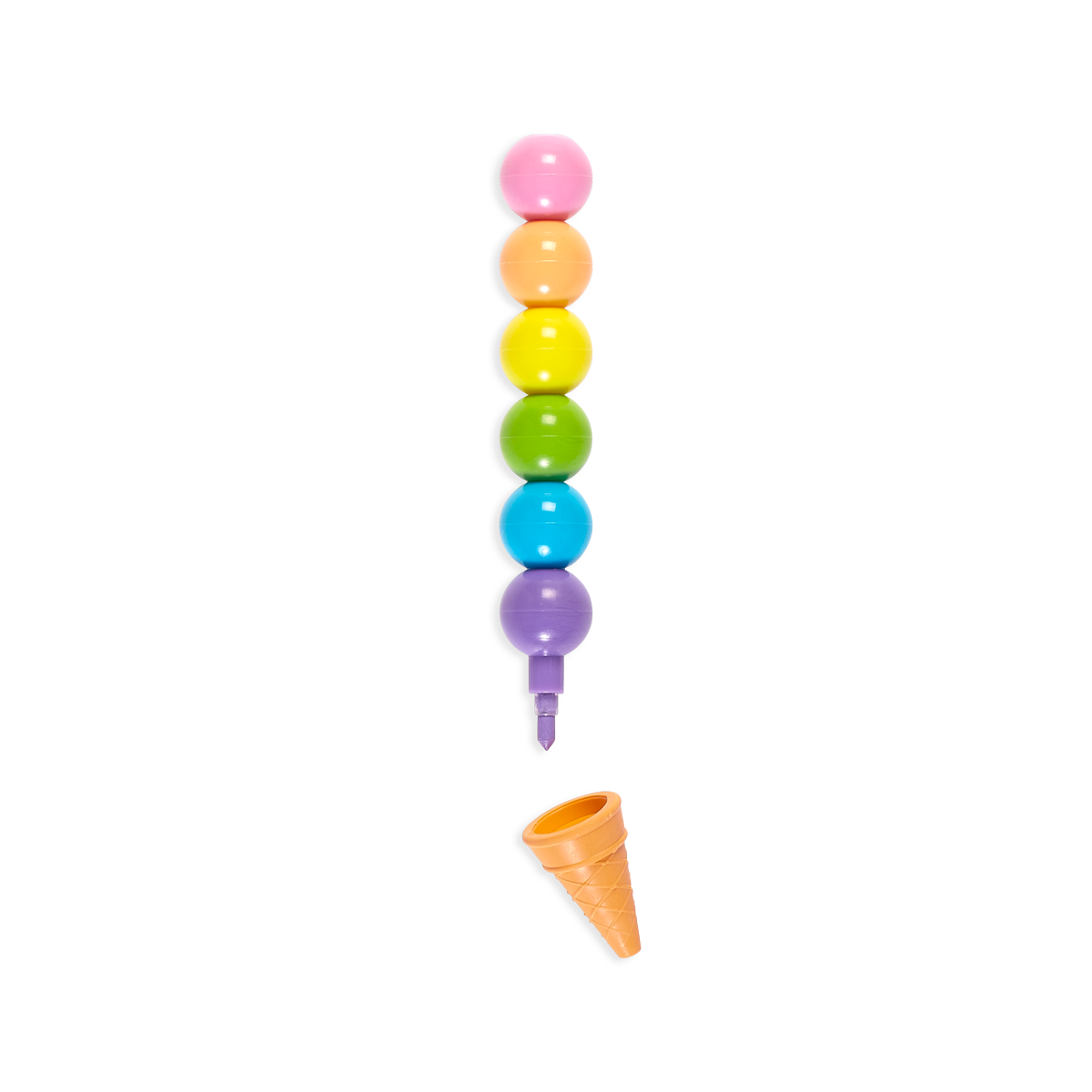 Crayons couleurs cône glacé