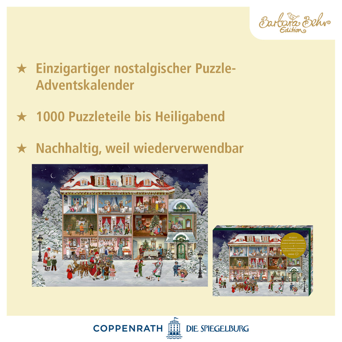 Calendrier de l'Avent Puzzle Maison de Noel