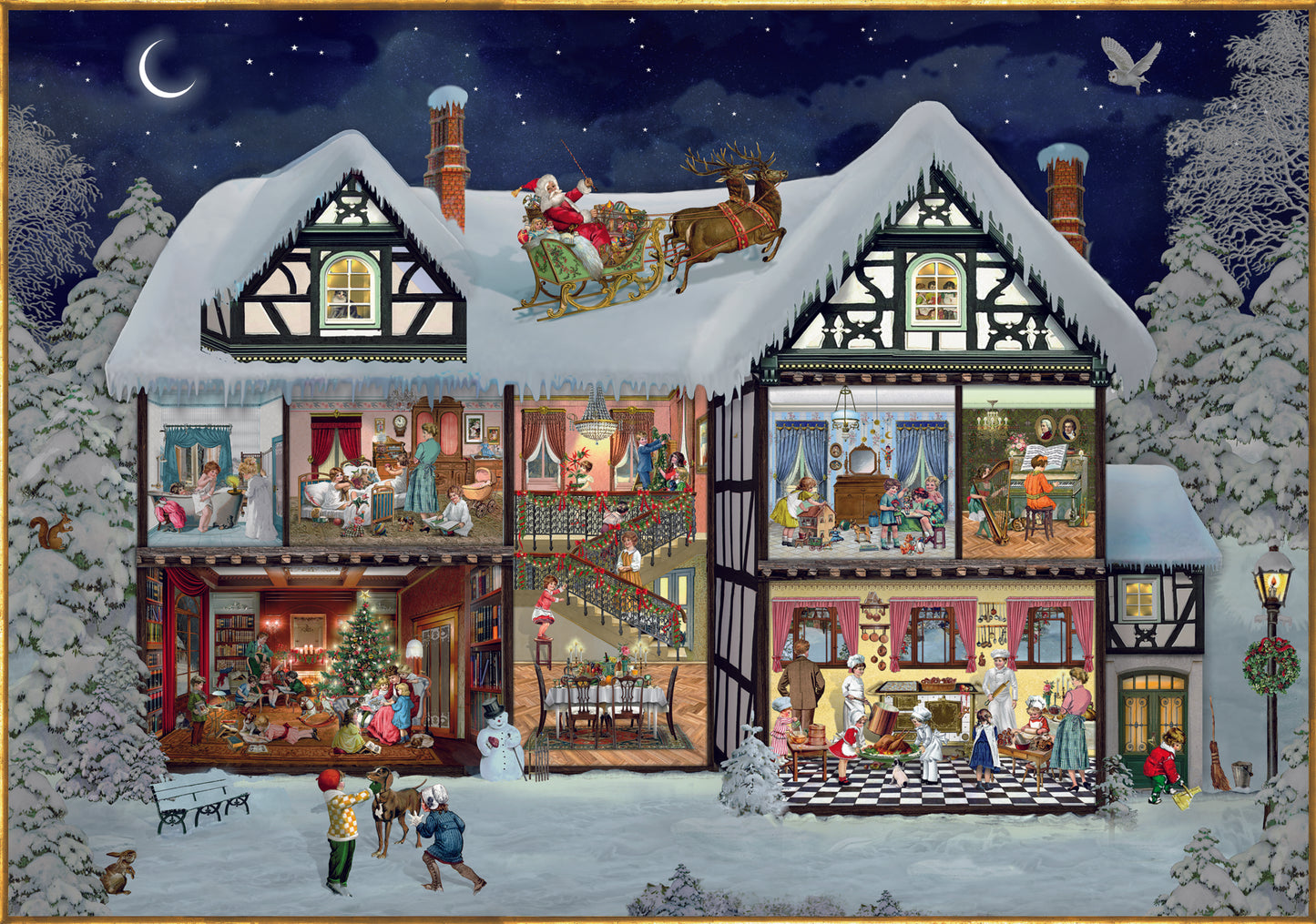 Puzzle 1000 pièces Notre merveilleuse maison de Noël