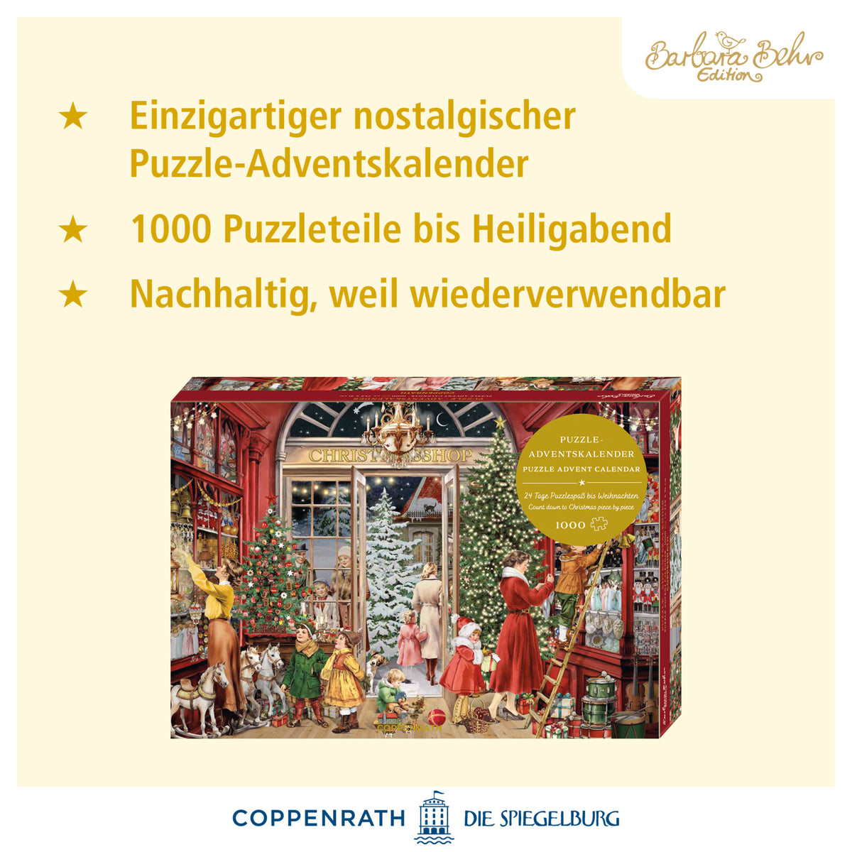 Calendrier de l'Avent Puzzle La Boutique de Noel