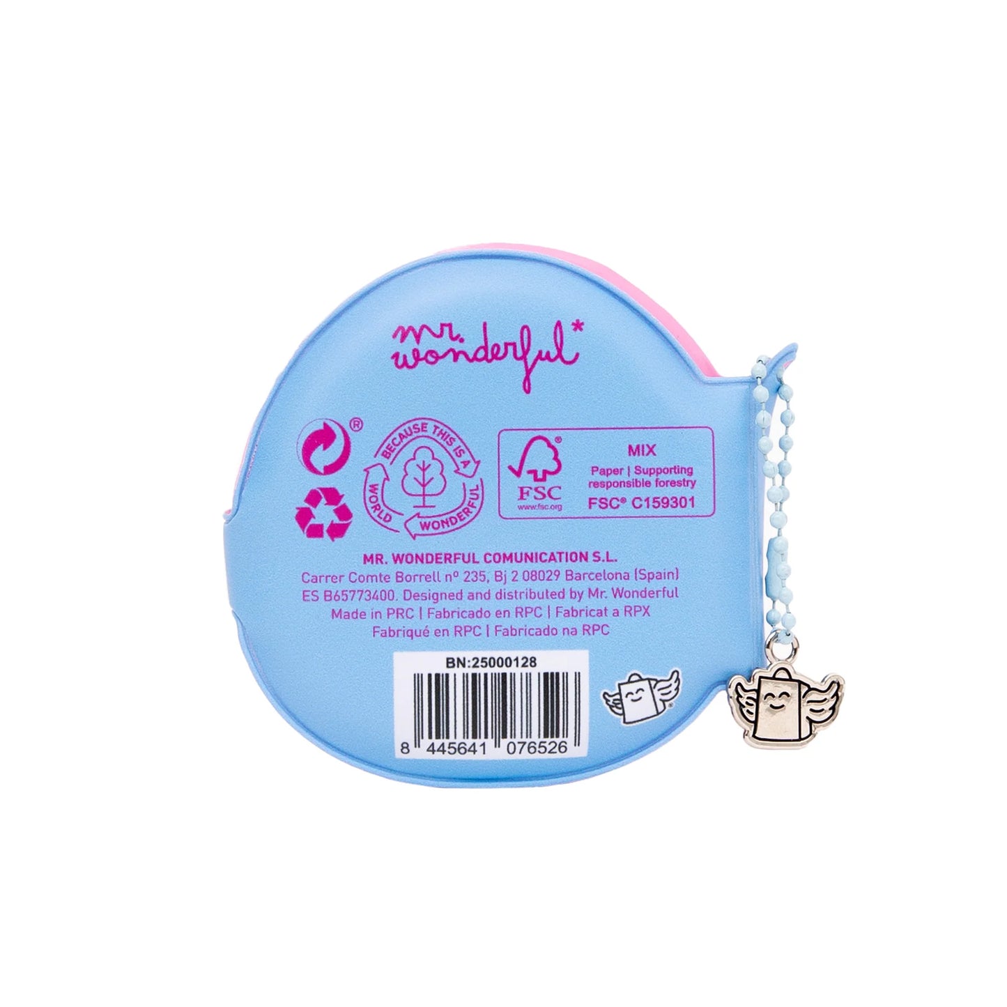 Porte-clés avec mini carnet squishy - Hérisson