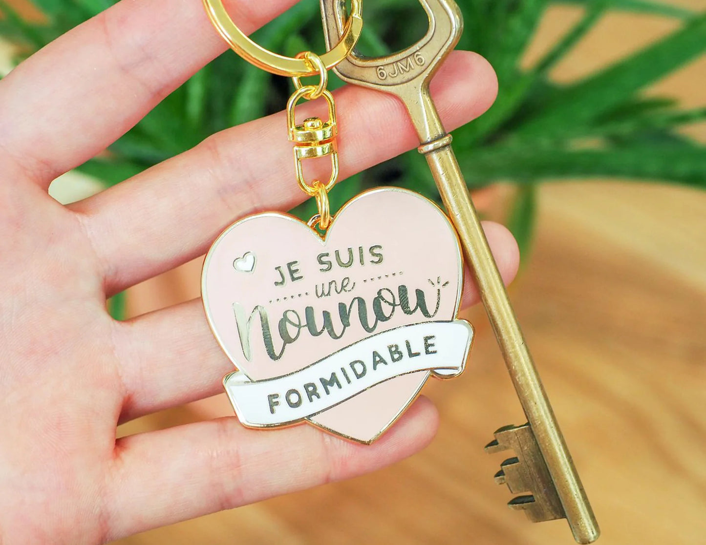 Porte clés "Je suis une Nounou Formidable"