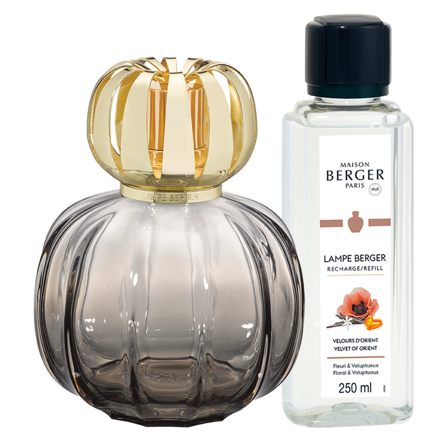 Coffret lampe Berger Corali Grise