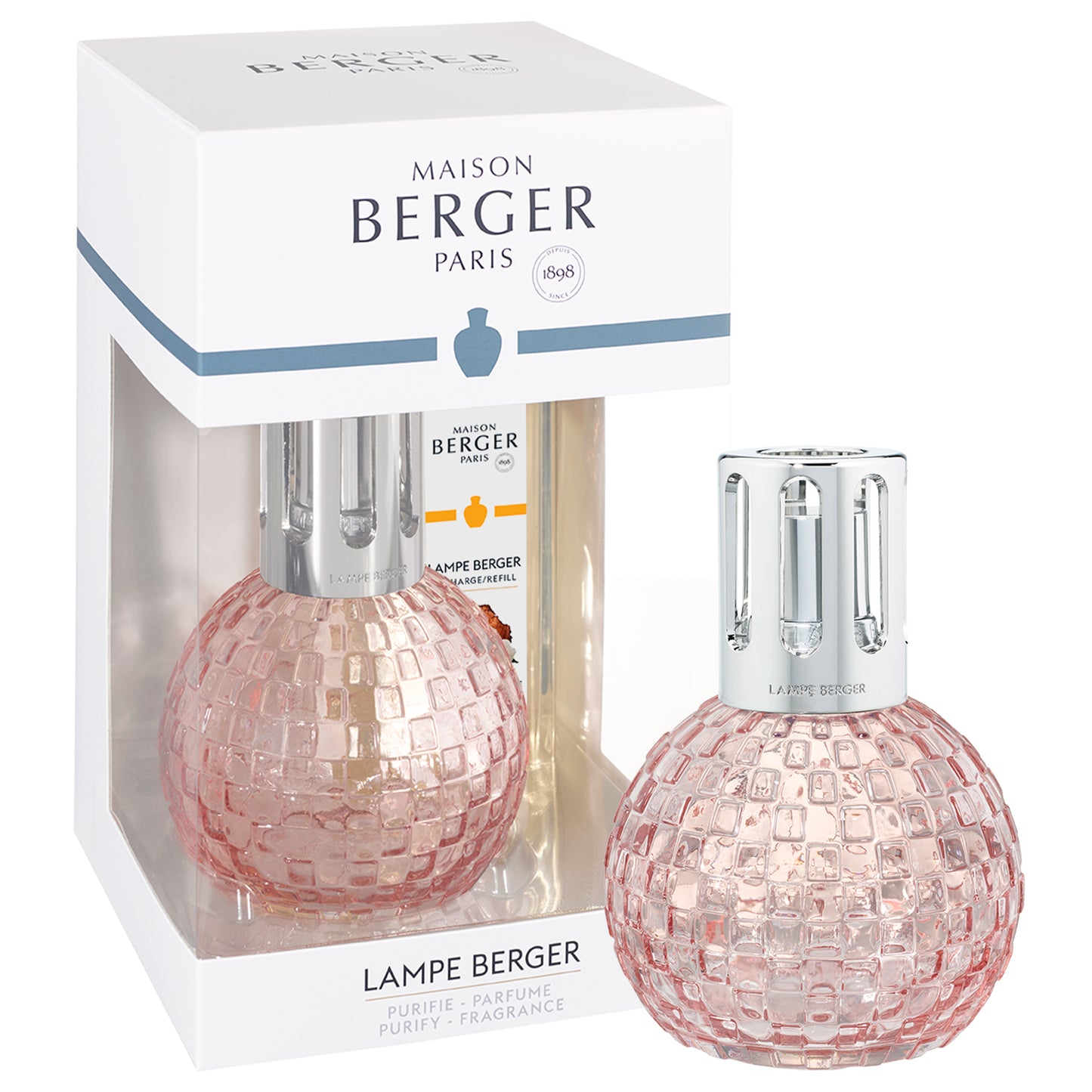 Coffret lampe Berger Disco Rose