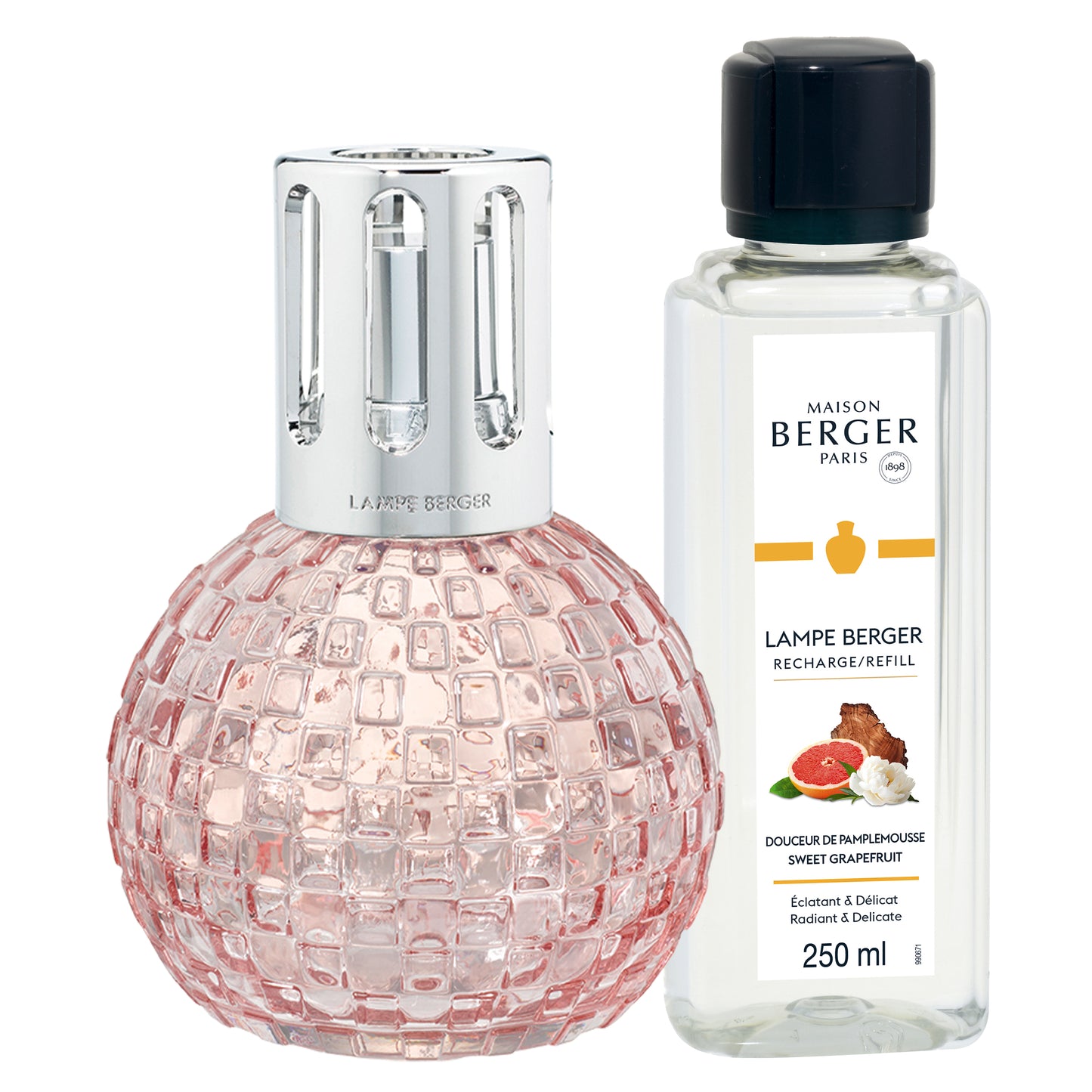 Coffret lampe Berger Disco Rose