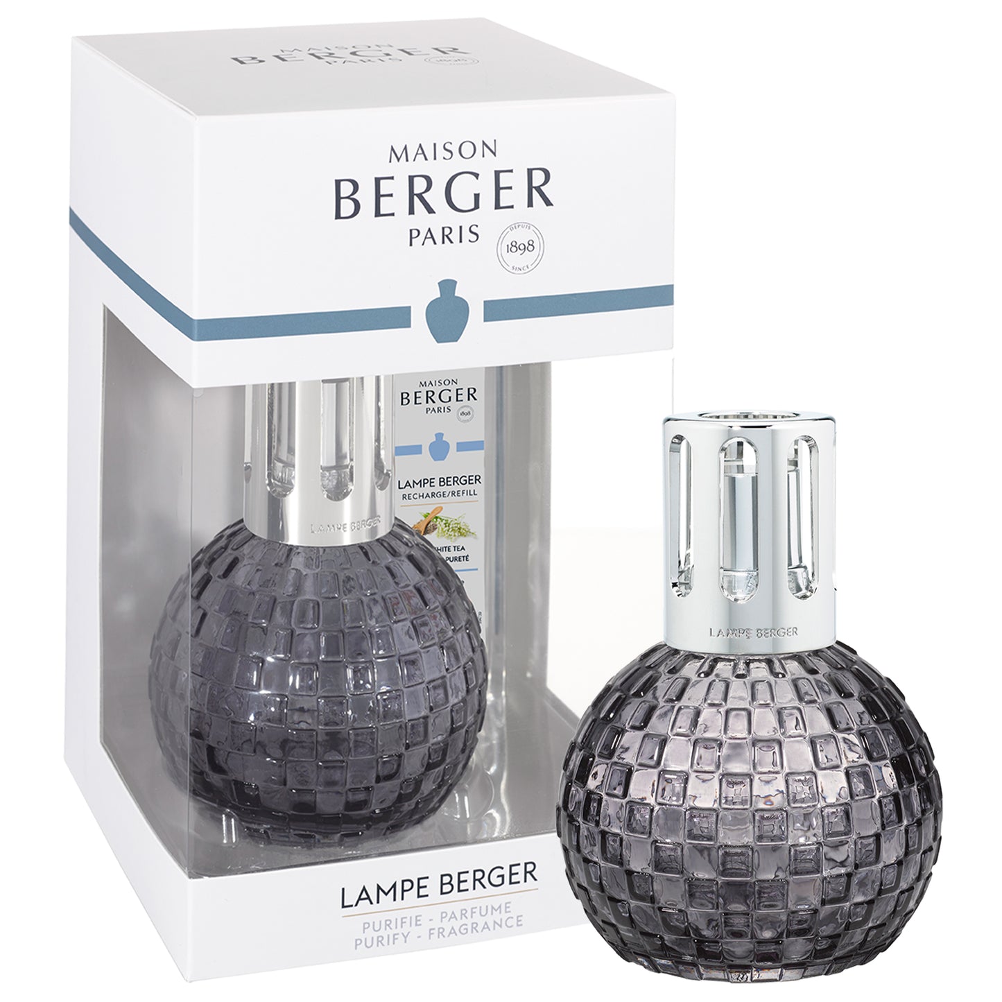 Coffret lampe Berger Disco Grise