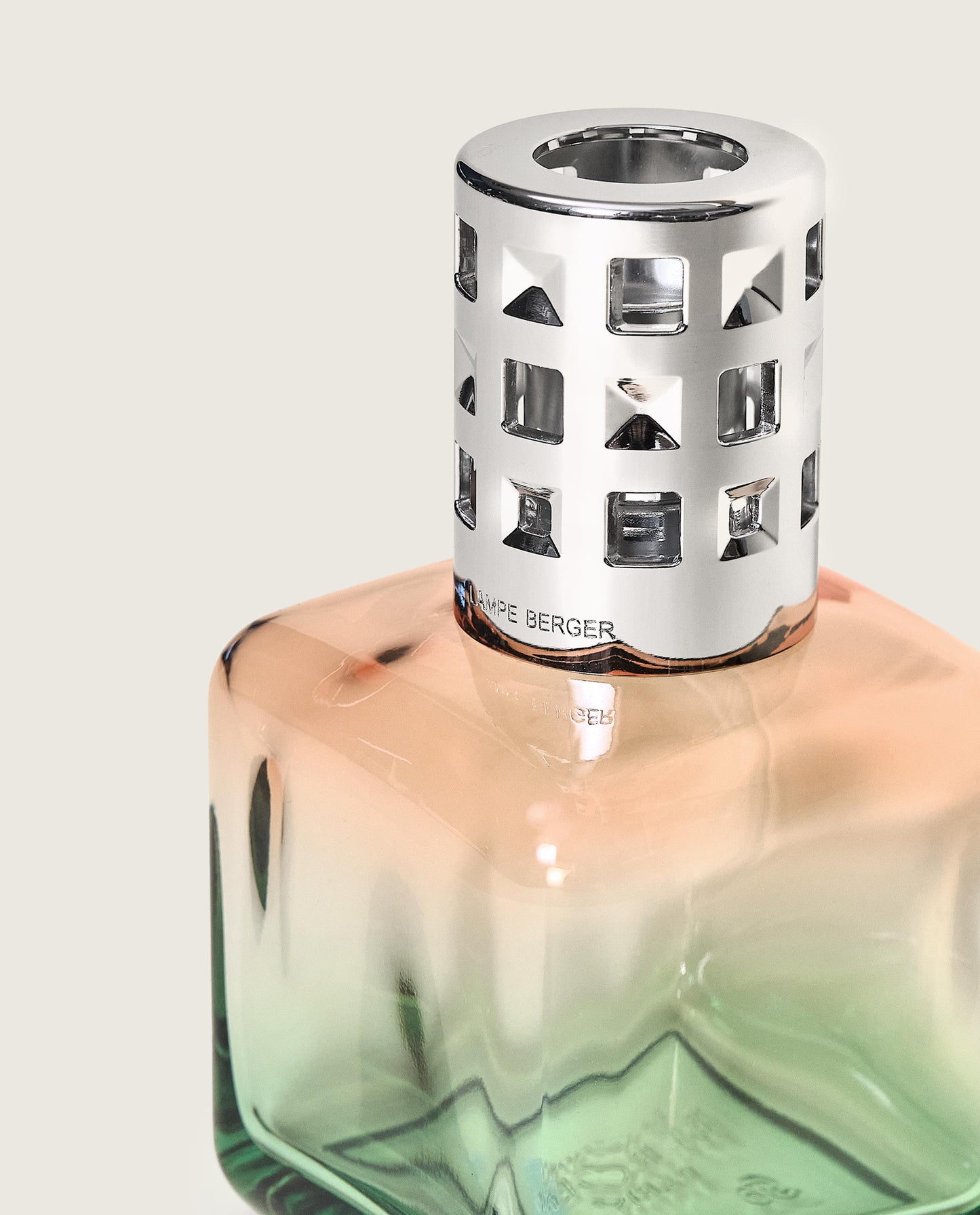 Coffret lampe Berger Glaçon Pêche/Verte