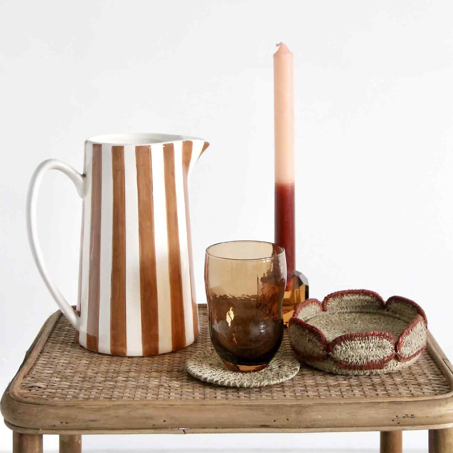 Pichet rayures Marron