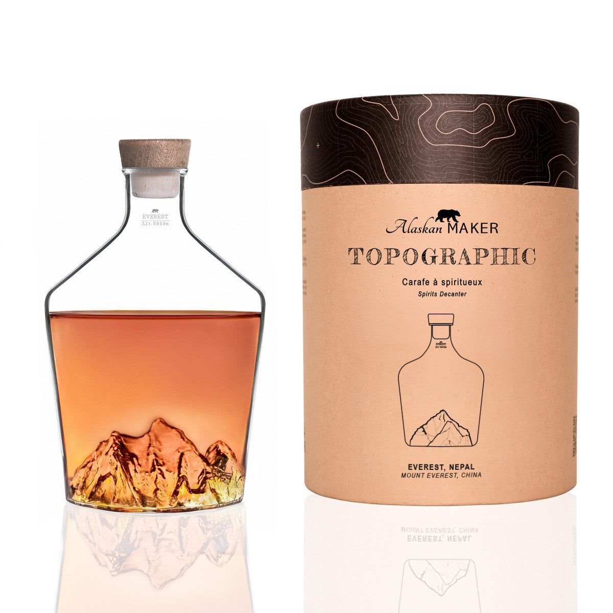 Carafe à spiritueux TOPOGRAPHIC - Divers Modèles