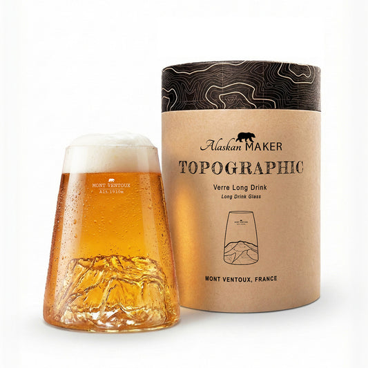 Verre design Mont Ventoux TOPOGRAPHIC