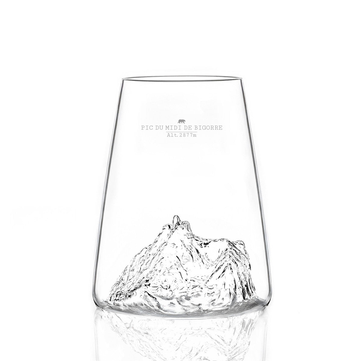 Verre design Pic du Midi de Bigorre TOPOGRAPHIC