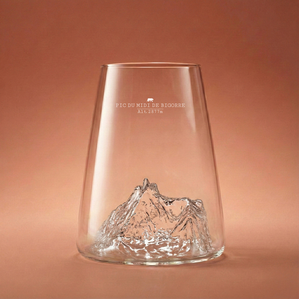 Verre design Pic du Midi de Bigorre TOPOGRAPHIC