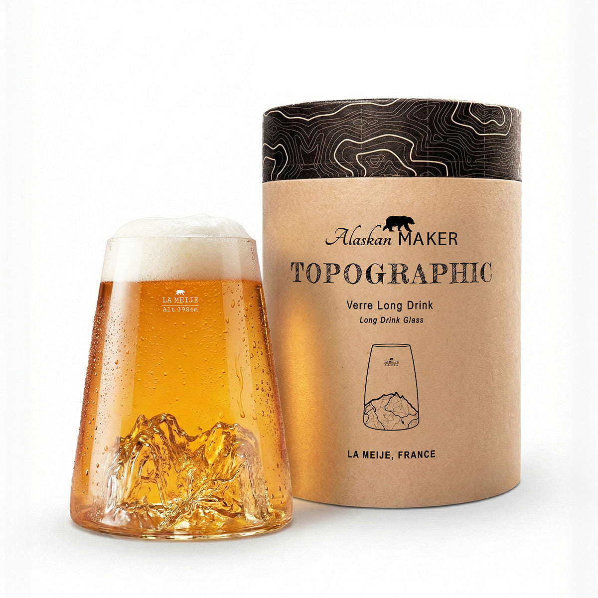 Verre Design La Meije TOPOGRAPHIC