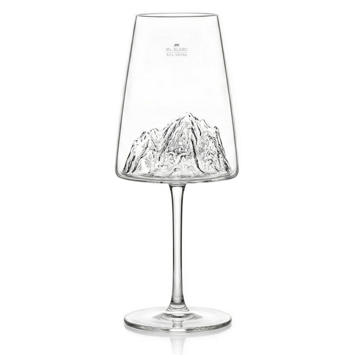 Coffret verre à vin - Mont Blanc TOPOGRAPHIC