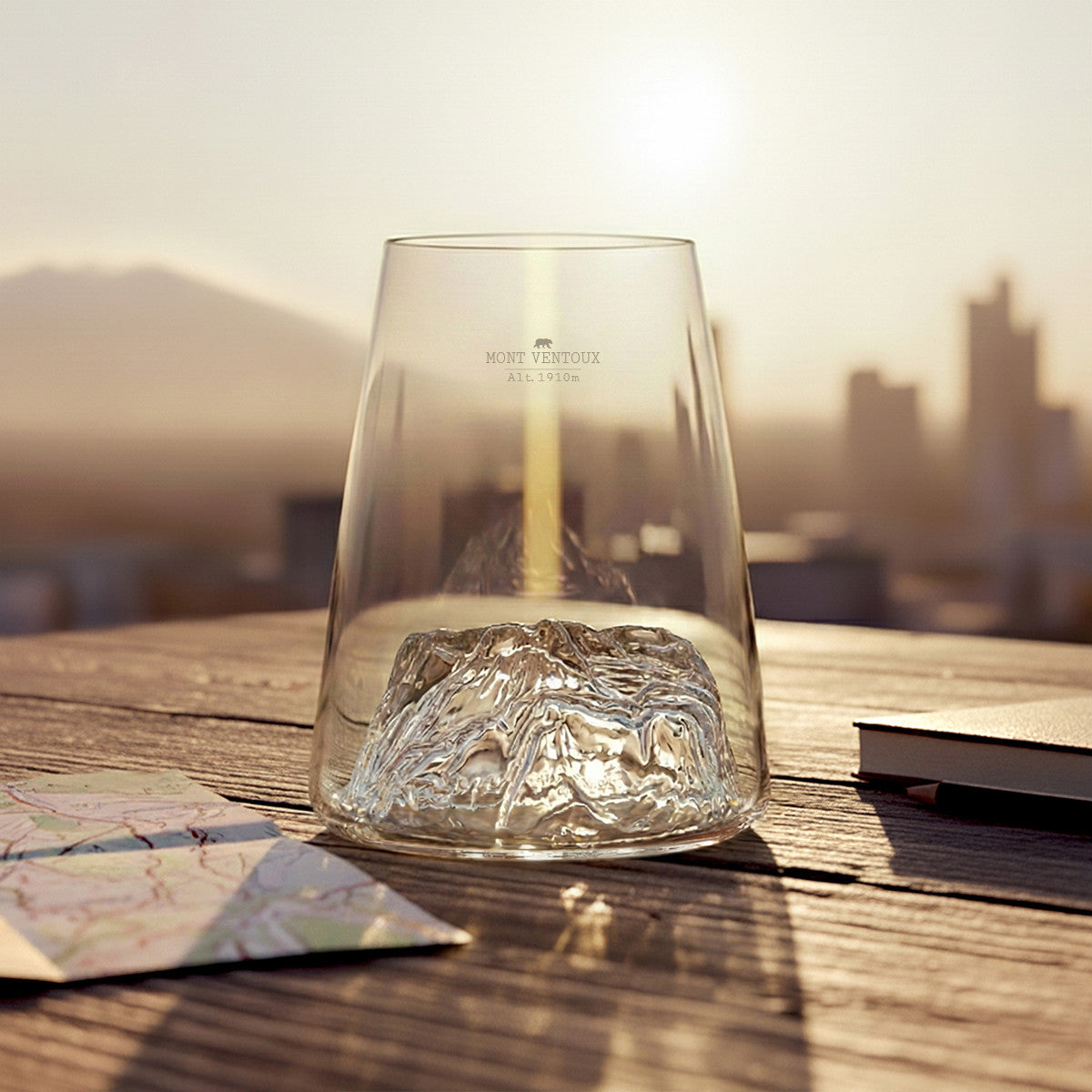 Verre design Mont Ventoux TOPOGRAPHIC