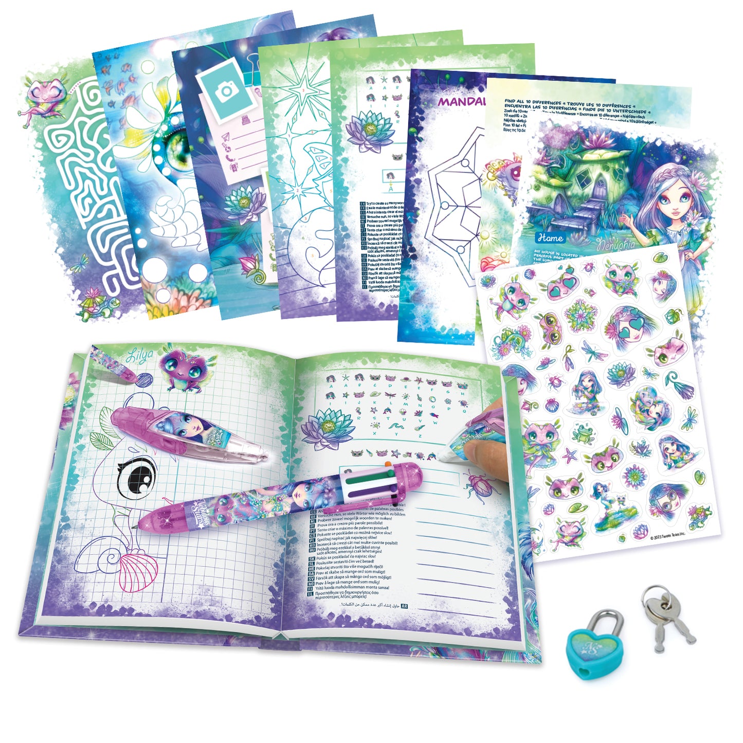 Ensemble Papeterie Journal intime Nenuphia