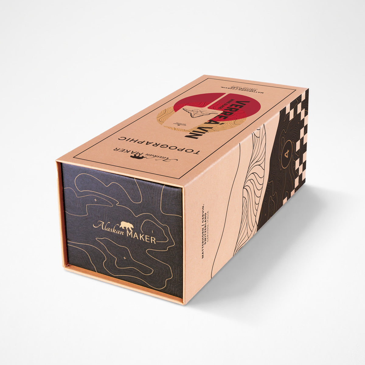Coffret verre à vin - Matterhorn TOPOGRAPHIC
