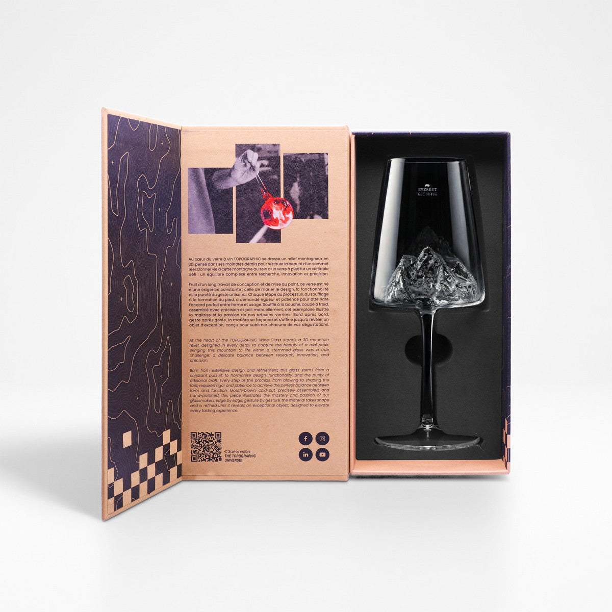 Coffret verre à vin - Everest TOPOGRAPHIC