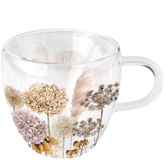 Mug double paroi Fleurs séchées