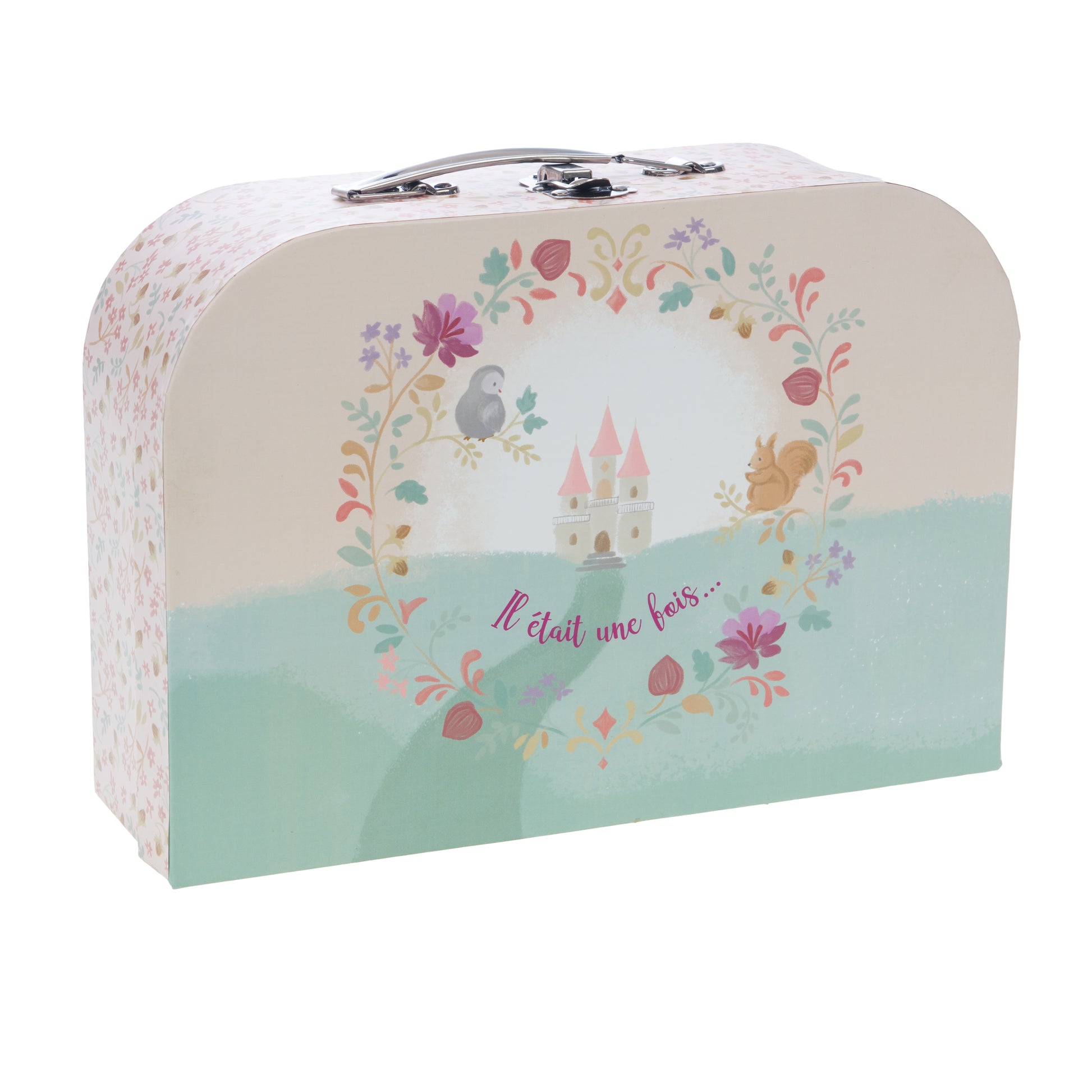 Décoration > Petits Rangements > Valisette Rétro Rose à Pois Blancs et Décoration > Petits Rangements > Valisette Rétro Rose à Pois Blancs et