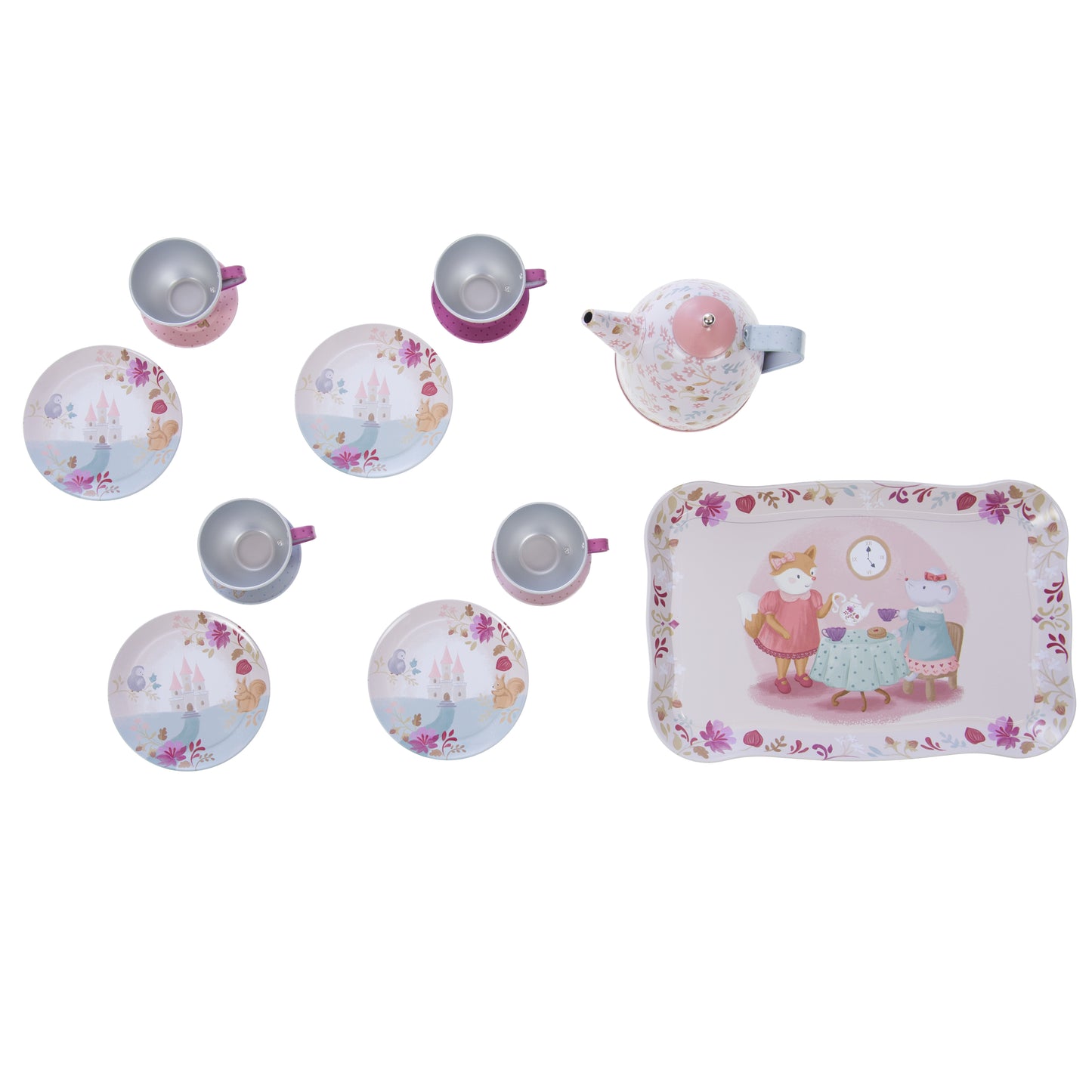 Dinette metal + valisette Zoé