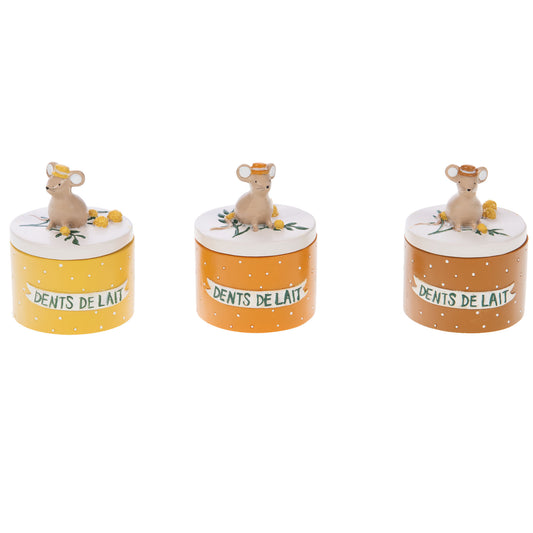 Boîte à dents Mimosa - Divers coloris