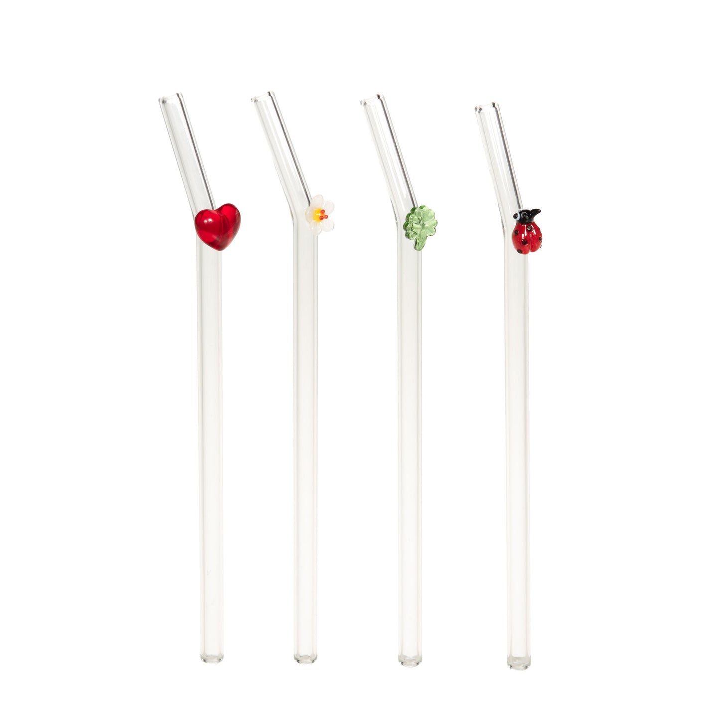 Coffret 4 pailles verres Chance